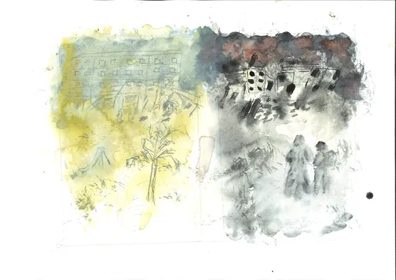 Alex and Eva dream illustration from Everything Worth Counting