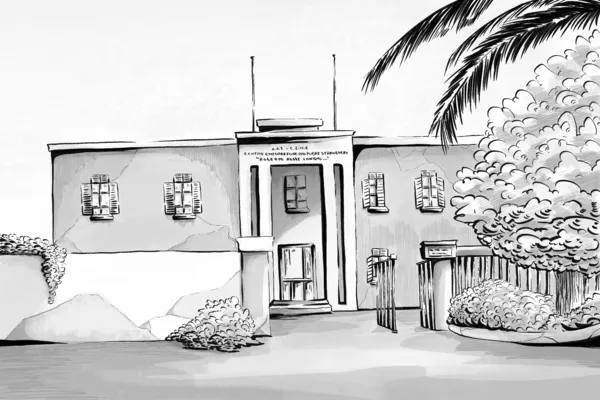 Latina refugee camp in Italy - a pivotal setting in Everything Worth Counting by Mihaela Balan Larsen, illustrated