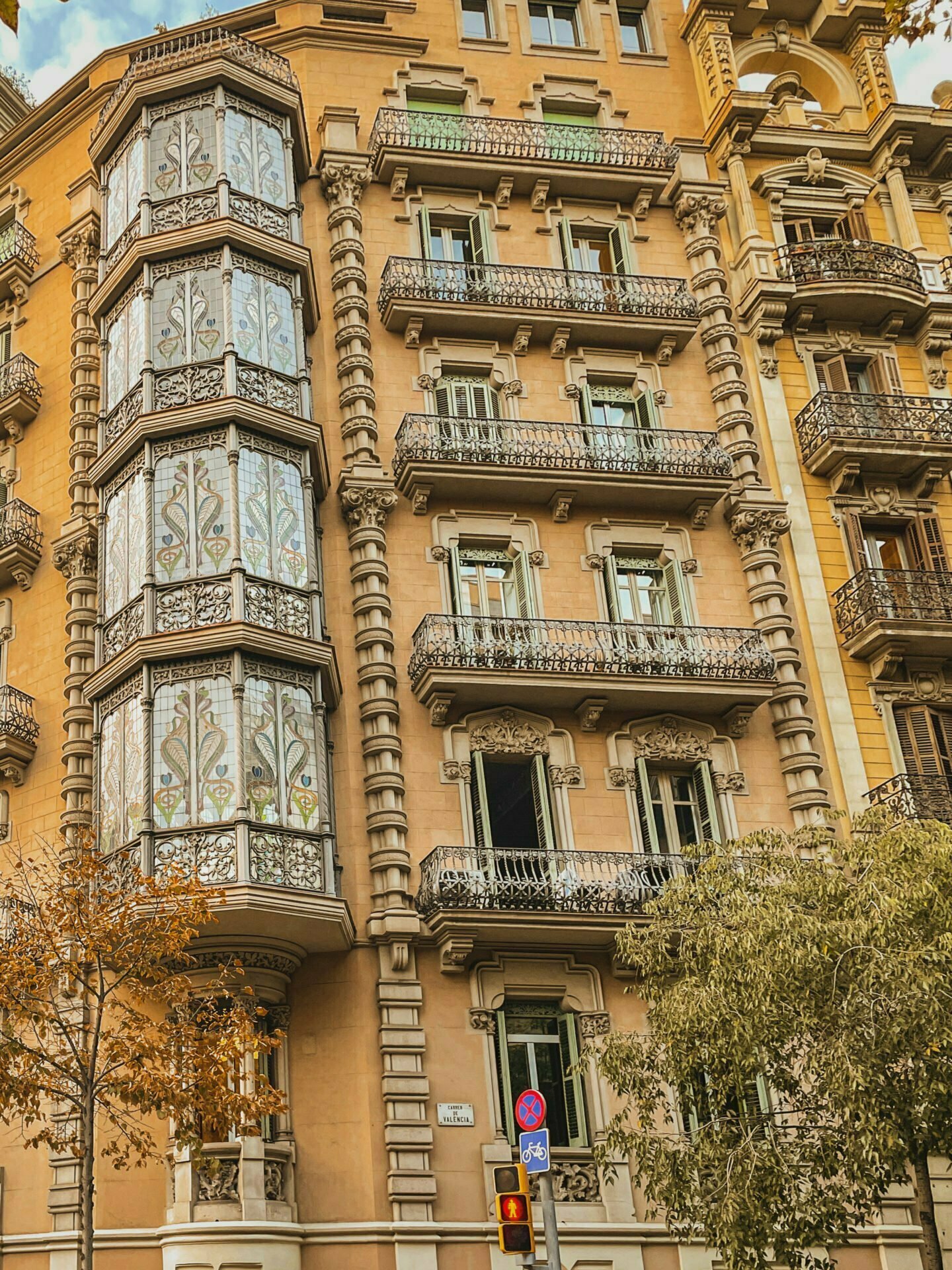 Eixample balconies and building facades photography, arhitectural photography from the heart of Eixample, Barcelona