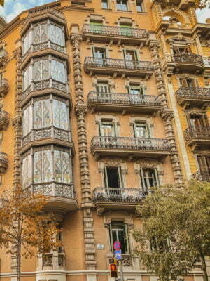 Eixample balconies and building facades photography, arhitectural photography from the heart of Eixample, Barcelona